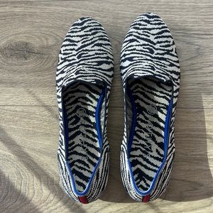 Rothy’s Flats/Loafer, Zebra Pattern- Size 10.5